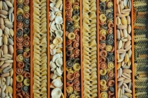 Colorful pasta