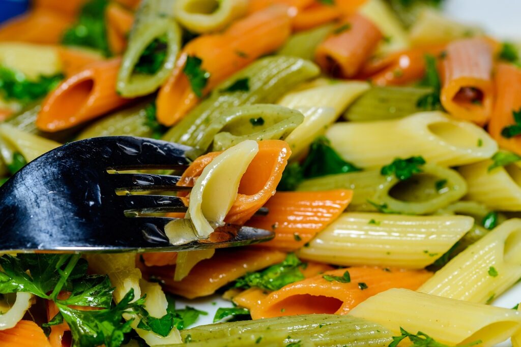 Penne, Pasta, Parsley image.